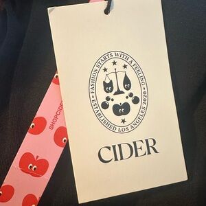 Cider Black Long Sleeve Blouse